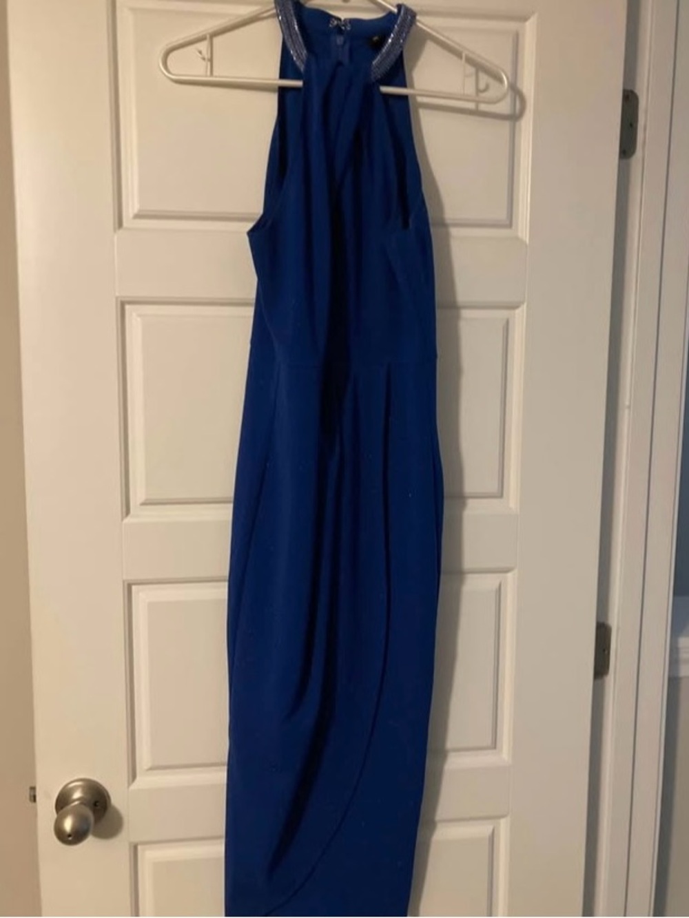 Halter Maxi Dress in Royal Blue